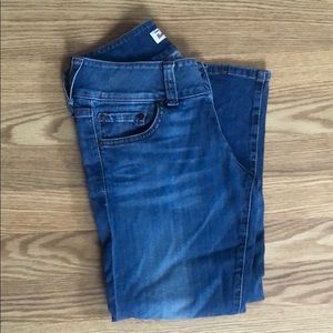 Red Engine Cropped Jeans Size 27